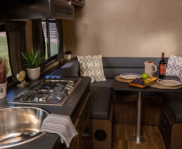 Cruise America Compact Plus Kitchen Dining Area Thumbnail