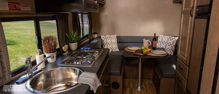 Cruise America Compact Plus Kitchen Dining Area